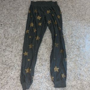 Green star joggers from Bloomingdale’s